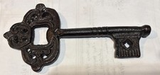 Victorian Master Door Cast Iron Skeleton Key. Decorative And Unique 6” picture