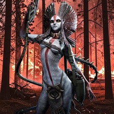 Fanart  Figure Varang airbrush painted Adult 9.8 inch +18 picture