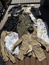 ⁠Vintage WWII US Navy Aviation Officer Uniform Lot Named R Kunnold Aviator Wings picture