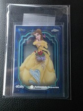 2024 Topps Chrome Disney Belle #49 Dark Blue & Light Blue Lava Refractor /75 picture