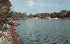Venice North Jetties Jetty Beach Casey Key Nokomis Florida Vtg Postcard H47 picture