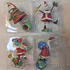 Hallmark Keepsake Santa Claus Ornaments Lot of 4 Original Boxes 2008 Peace Jolly picture