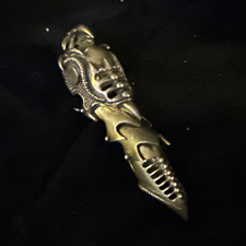 Silver full finger ring,vintage from Dracula movie picture