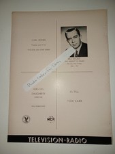 1961 Carl Reiner, Bill Stout, Herschel Daugherty 9x12 industry clipping ad picture