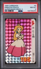 1989 Carddass Super Mario Bros. 3 #6 Princess Peach Super Mario Bros. 3 PSA 8 picture