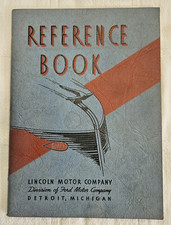 1937 Lincoln Zephyr Reference Book/ Original Owners Manual picture