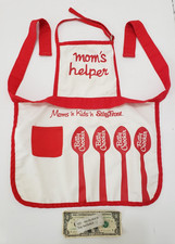 Betty Crocker Vintage Child Kid Apron -  Moms n Kid's Stir n' Frost  Red & White picture