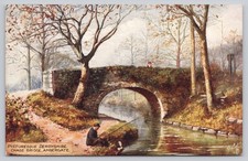 Raphael Tuck Oilette Chase Bridge Ambergate Derbyshire Postcard picture