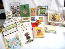 Lot of 18 Mary Engelbreit new & used items-puzzle-needles- frame-tacks-soap etc. picture