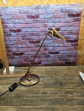 Brass Fase Madrid Postmodern Articulating Desk Lamp Gold Finish Vintage 80's picture