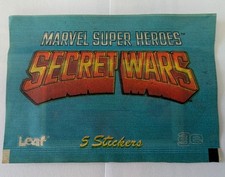 1984 Leaf Marvel Super Heroes Secret Wars Sticker Pack Sealed Unopened Pouch picture