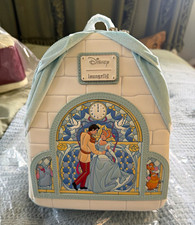 Loungefly Disney Cinderella Mini Backpack White Light Blue Blue picture