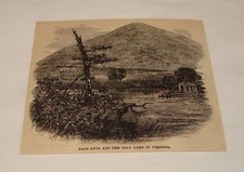 1880 magazine engraving ~ BALD KNOB Virginia picture