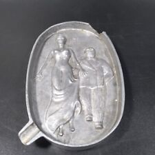 Ash Tray Burlesque Speakeasy Saloon Risque Collector Metal Cigar IMPERFECT picture