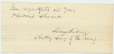 1832 US Treasury Department Document Signed Asbury Dickins Acting Secretary picture
