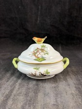 Herend Rothschild Bird RO Miniature Tureen with Lid 6017/0-00 Bird Finial Design picture