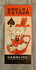 Vintage 1960s Official Nevada State Gambling Casino Brochure picture