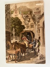 Schwind Die Hochzeitsreise La Lune de Miel Honeymoon Vintage Postcard picture