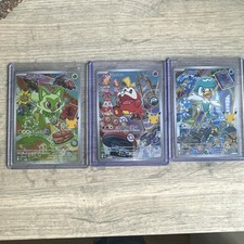 Sprigatito Fuecoco Quaxly SERIES 3 First Partner Illustration   FULL SET MINT picture