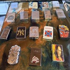 VTG Cigarette Lighter Parts Lot of 10 zippo camel , 1 Bowers Jack Daniels 8 othe picture