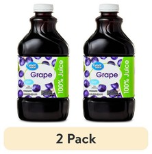 (2 pack) Great Value 100% Concord Grape Juice, 64 fl oz  picture