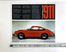 VTG 1965 -66 PORSCHE 911 DEALER SALES BROCHURE English French German ORIGINAL picture
