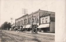Street View Zeeland MI Michigan 1907 RPPC Photo Postcard COPY picture