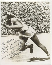 Jesse Owens ~ Signed Autographed 1936 Olympics Berlin Photo ~ PSA DNA LOA picture