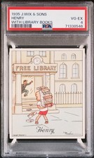 1935 J. Wix & Sons Adventures of Henry #28 Henry With Library Books - PSA 4 VG-E picture