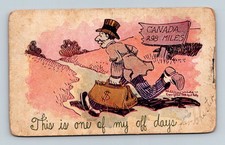 MO Farmington 1906 Man Running to Canada with Money Bag 'This is one of my of... picture