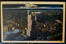 Vintage Postcard 1930-1945 Bird's Eye View of Akron, Ohio picture