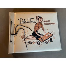 Deb-u-Teen Photo Scrapbook Vintage 1950s MCM Girl Graphic Retro Ephemera Kitsch picture