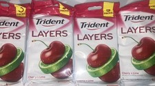 Trident Gums Lot X 4 Packets from 2016 Just for Collectors 👍 picture