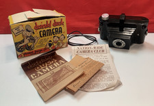Vtg 1946 Donald Duck Film Camera w Box & Instructions Herbert George Co Untested picture