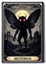 Mothman Mythical Creatures Cryptids Fantasy Art 2x3 MAGNET Legend picture