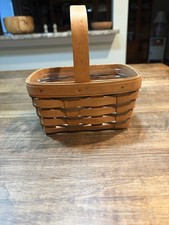 Longaberger Small Chore Basket With Protector Heartland Blue picture