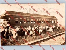 c1910 Trolley Car Railroad SELBY South Dakota SD Walworth County RPPC Real Photo picture