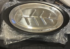 Vintage 1960s Nasco Aluminum Sizzling Platters Bakelite Bases Set of 4 MCM NOS picture