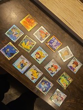 Vintage 1999 Pokemon Artbox Prism Sticker Lot 14x Holographic Stickers Mewtwo picture