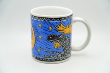 Vintage Banaux Moose and Moon Coffee Mug Cup B7 picture