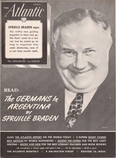 The Atlantic April 1946 Print Ad Germans in Argentina by Spruille Braden picture