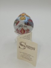Vintage Italian Christmas Ornament Sugess Glazed Feldspathic Porcelain NIB picture