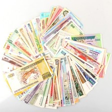 120 Different World Banknotes Valuable Paper Money Foreign Currency Collection picture