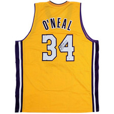 Shaquille O'Neal Autographed Los Angeles (Yellow #34) Custom Jersey - Beckett picture
