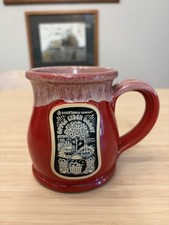 Bones Coffee Company Mug Apple Cider Donut Red Glaze Deneen Pottery 2024 picture