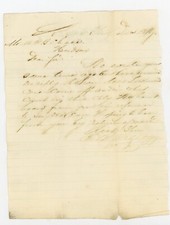 Signed Letter E B Kellogg Hudson NY 1872 Handwritten  A Frank B Chase New York picture