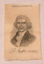 President Thomas Jefferson 1910 Mogul Cigarettes Tobacco Silk featuring RARE picture