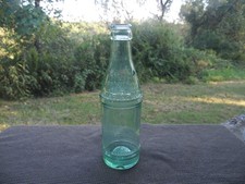 VINTAGE LIGHT GREEN STRAIGHT SIDE COCA COLA BOTTLE LOUISVILLE,KY CIRCA 1920's. picture