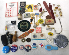 Junk Drawer Lot of Vintage & Antique Collectibles picture