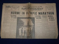1931 JULY 12 SAN ANTONIO SUNDAY LIGHT SPORT SECTION - NURMI IN OLYMPIC - NP 972J picture